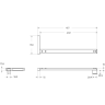 Душевая перегородка BELBAGNO UNO-L-1-TB-80-C-Cr 800x2000 мм хром