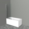 Шторка для ванны 85 см BELBAGNO UNO-V-1-85/150-C-Cr