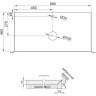 Столешница 90 см Marmo Nero Opaco BELBAGNO KEP-90-MNO-W0